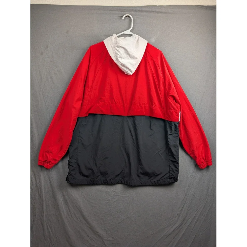 Jordan Mens Jumpman Air Anorak Windbreaker Jacket‎ Red White Black Large